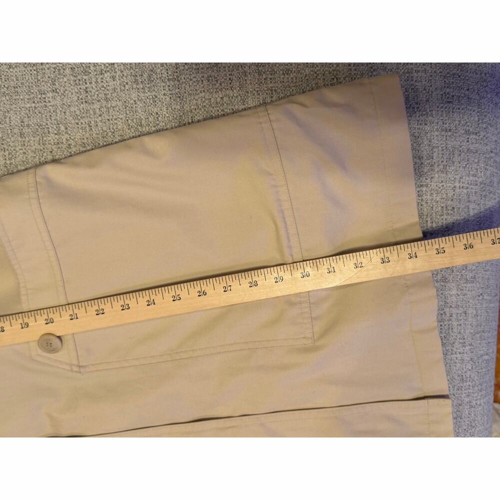 Vintage London Fog Womens 12 Reg Tan Raincoat Removable Liner Khaki Coat - Picture 10 of 15